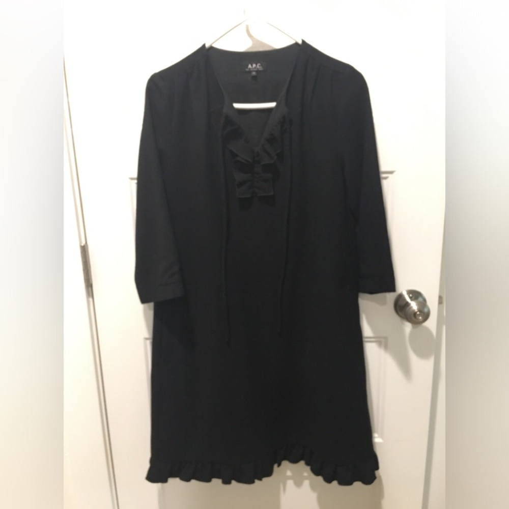 APC  Wool Shift Dress sz 36 US 4